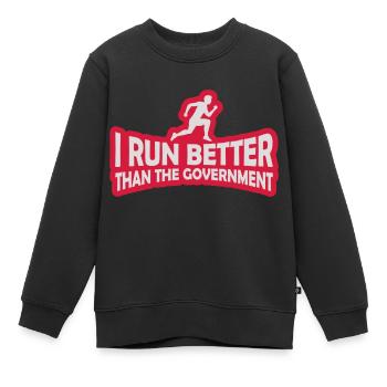 mieux fonctionner que le gouvernement - Sweat Premium enfant bio - noir - Devant - AI Model Kid Female (0cm)