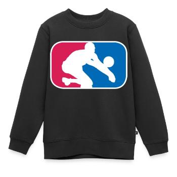 Volleyball Beachvolleyball Volley lustige Geschenk - Kinder Premium Organic Sweatshirt - Schwarz - Vorne - AI Model Kid Female (0cm)