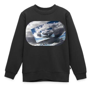 Wolke7 - Kinder Premium Organic Sweatshirt - Schwarz - Vorne - AI Model Kid Female (0cm)