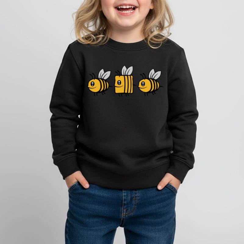 bee different comic bee Kids Premium Organic Sweatshirt
