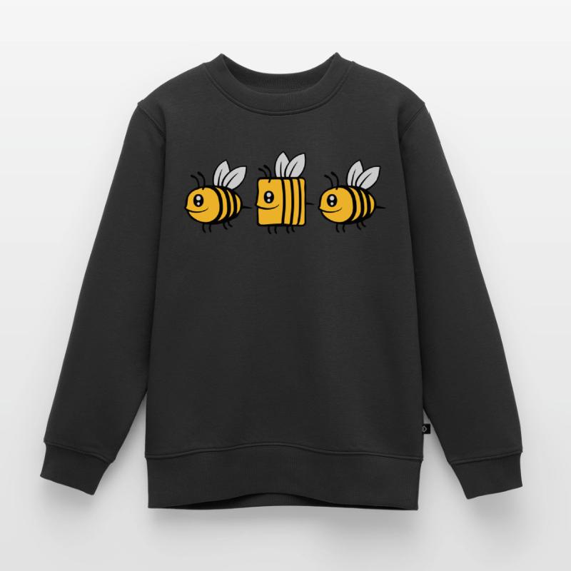 bee different comic bee Kids Premium Organic Sweatshirt