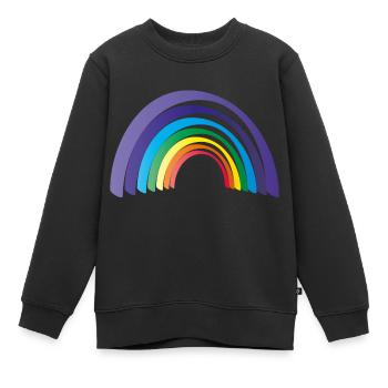 Regenbogen - Kinder Premium Organic Sweatshirt - Schwarz - Vorne - AI Model Kid Female (0cm)