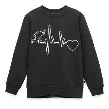 Club de bowling Bowling Bowling Club de bowling - Sweat Premium enfant bio - noir - Devant - AI Model Kid Female (0cm)