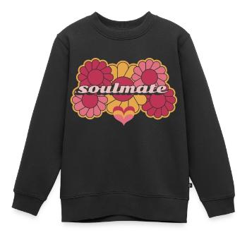 Âme soeur - Sweat Premium enfant bio - noir - Devant - AI Model Kid Female (0cm)