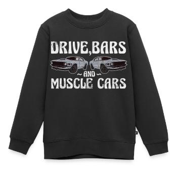 Drive, bars et muscle cars - Sweat Premium enfant bio - noir - Devant - AI Model Kid Female (0cm)