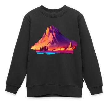 Mountain hikers Mountain hiking Hiking Hiking Hike - Kids Premium Organic Sweatshirt - black - Front - AI Model Kid Female (0cm)