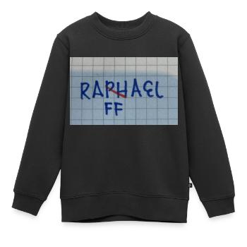 Raphael, not Raphael - Kids Premium Organic Sweatshirt - black - Front - AI Model Kid Female (0cm)