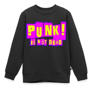 PUNK! IST NICHT TOT - Kinder Premium Organic Sweatshirt - Schwarz - Vorne - AI Model Kid Female (0cm)