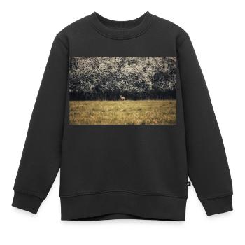 Junges Reh - Kinder Premium Organic Sweatshirt - Schwarz - Vorne - AI Model Kid Female (0cm)