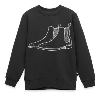 Chaussures Classiques Chaussures Chaussures Bottes - Sweat Premium enfant bio - noir - Devant - AI Model Kid Female (0cm)