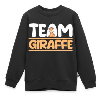 Giraffe Giraffen - Kinder Premium Organic Sweatshirt - Schwarz - Vorne - AI Model Kid Female (0cm)
