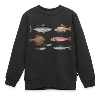 Meerestiere - Kinder Premium Organic Sweatshirt - Schwarz - Vorne - AI Model Kid Female (0cm)