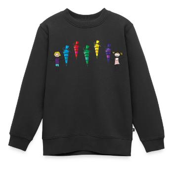Schulanfang - back to school - Kinder Premium Organic Sweatshirt - Schwarz - Vorne - AI Model Kid Female (0cm)