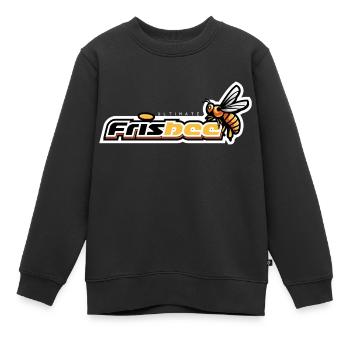 Ultimate FrisBEE - Kids Premium Organic Sweatshirt - black - Front - AI Model Kid Female (0cm)