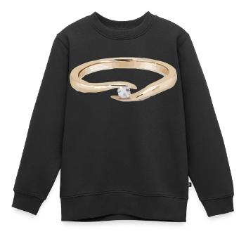 Ring - Kinder Premium Organic Sweatshirt - Schwarz - Vorne - AI Model Kid Female (0cm)