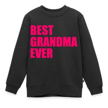 Best grandma ever - Kinder Premium Organic Sweatshirt - Schwarz - Vorne - AI Model Kid Female (0cm)