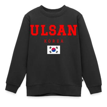 Ulsan Korea - Kinder Premium Organic Sweatshirt - Schwarz - Vorne - AI Model Kid Female (0cm)