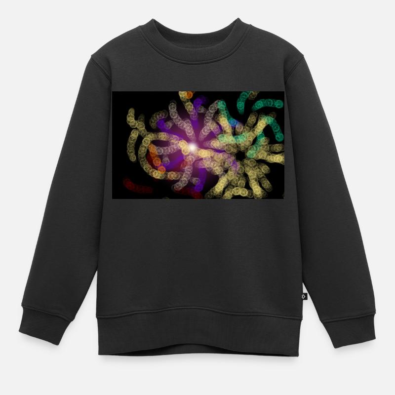 Feu d’artifice - Sweat Premium enfant bio - noir