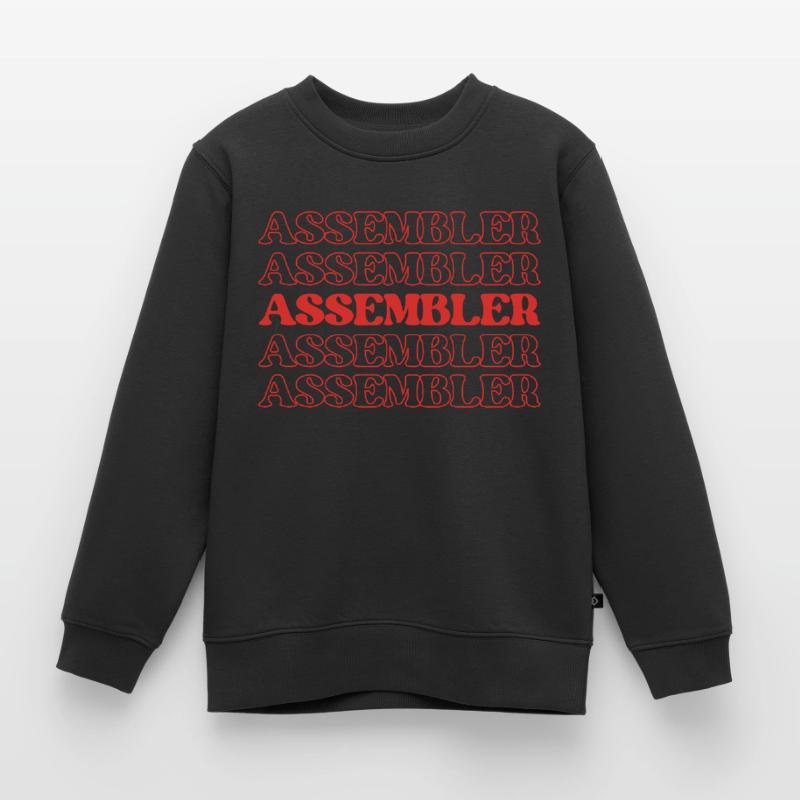 Assembler Fabricator Assembler Constructor Maker Kinder Premium Organic Sweatshirt