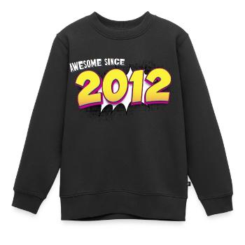 Rétro 11e anniversaire dans le Style de bande dessinée Pop Art - Sweat Premium enfant bio - noir - Devant - AI Model Kid Female (0cm)