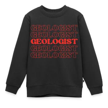 Geologe Geowissenschaftler Erdspezialist Gestein - Kinder Premium Organic Sweatshirt - Schwarz - Vorne - AI Model Kid Female (0cm)