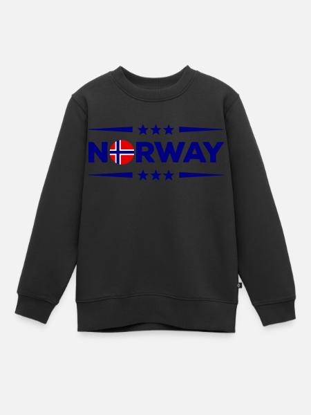 norway - Kinder Premium Organic Sweatshirt - Schwarz