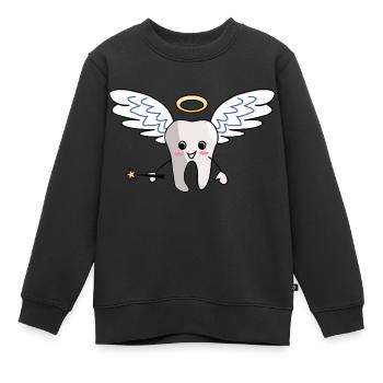 Zahnfee Karneval Fasching Fasnacht Kostüm - Kinder Premium Organic Sweatshirt - Schwarz - Vorne - AI Model Kid Female (0cm)