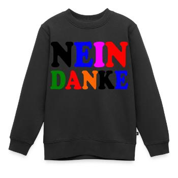 Nein danke - Kinder Premium Organic Sweatshirt - Schwarz - Vorne - AI Model Kid Female (0cm)