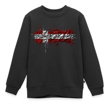 Danemark Europe Drapeau danois symboles nationaux norden - Sweat Premium enfant bio - noir - Devant - AI Model Kid Female (0cm)