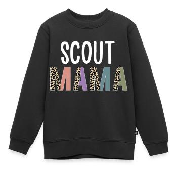 Mama Scouter Scouting Women Gift Funny Scout Mom - Kinder Premium Organic Sweatshirt - Schwarz - Vorne - AI Model Kid Female (0cm)