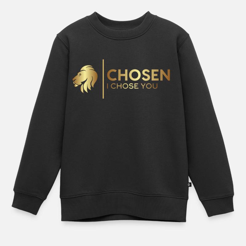 Or choisi - Sweat Premium enfant bio - noir