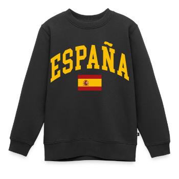 Spanien - Kinder Premium Organic Sweatshirt - Schwarz - Vorne - AI Model Kid Female (0cm)