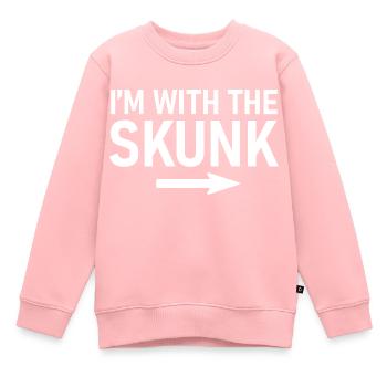Avec le costume d’Halloween drôle de la chemise Skunk - Sweat Premium enfant bio - rose - Devant - AI Model Kid Female (0cm)