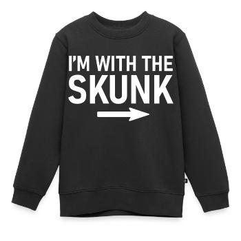 Avec le costume d’Halloween drôle de la chemise Skunk - Sweat Premium enfant bio - noir - Devant - AI Model Kid Female (0cm)