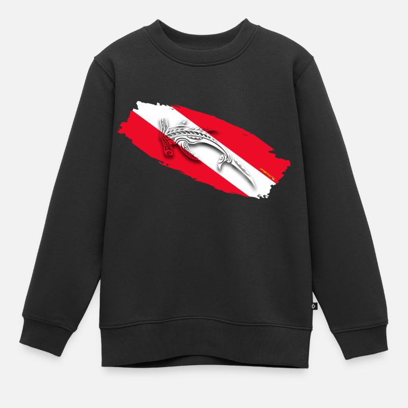 Plongée Shark - Sweat Premium enfant bio - noir
