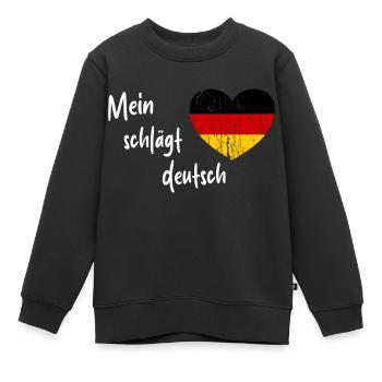 Die Wahl für Deutschland - Kinder Premium Organic Sweatshirt - Schwarz - Vorne - AI Model Kid Female (0cm)