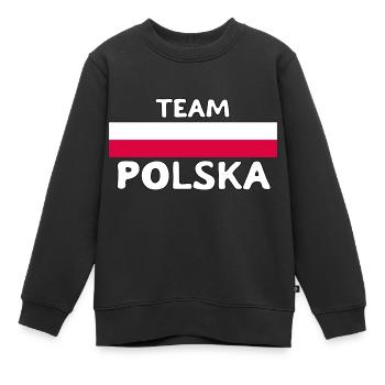 TEAM POLSKA! - Sweat Premium enfant bio - noir - Devant - AI Model Kid Female (0cm)