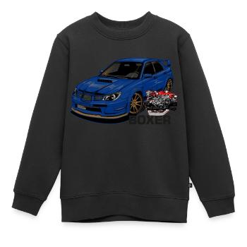 Car with motor - Kinder Premium Organic Sweatshirt - Schwarz - Vorne - AI Model Kid Female (0cm)