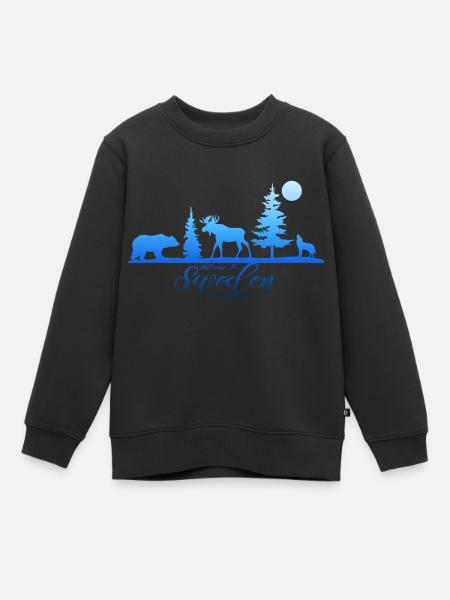 Schweden Schweden Viking Norden Skandinavien Mittsommer - Kinder Premium Organic Sweatshirt - Schwarz