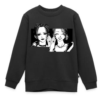Nana Hachi - Manga - Anime - Alliance - Sweat Premium enfant bio - noir - Devant - AI Model Kid Female (0cm)