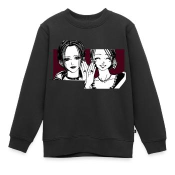 Nana Hachi - Manga - Anime - Alliance - Sweat Premium enfant bio - noir - Devant - AI Model Kid Female (0cm)