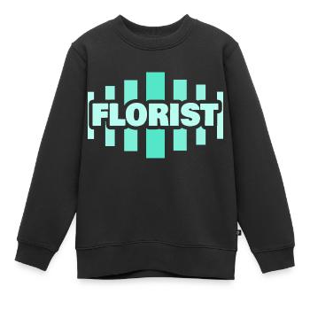 Florist als Beruf - Kinder Premium Organic Sweatshirt - Schwarz - Vorne - AI Model Kid Female (0cm)