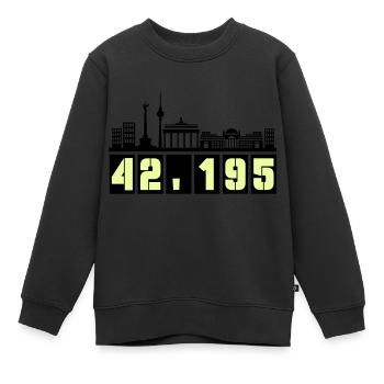 Berlin Skyline Marathon - Sweat Premium enfant bio - noir - Devant - AI Model Kid Female (0cm)
