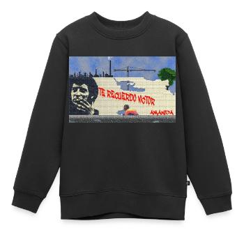 Ich erinnere mich an dich, Victor - Kinder Premium Organic Sweatshirt - Schwarz - Vorne - AI Model Kid Female (0cm)