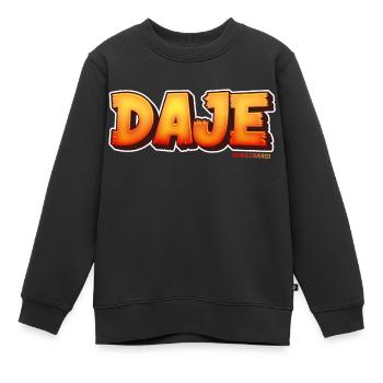 Phrases romaines : DAJE - Sweat Premium enfant bio - noir - Devant - AI Model Kid Female (0cm)