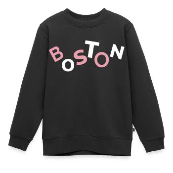 Lila Bostoner Souvenir - Kinder Premium Organic Sweatshirt - Schwarz - Vorne - AI Model Kid Female (0cm)