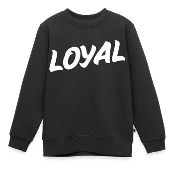 Loyauté loyale - Sweat Premium enfant bio - noir - Devant - AI Model Kid Female (0cm)