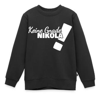 Cadeau pour Nikola - Sweat Premium enfant bio - noir - Devant - AI Model Kid Female (0cm)
