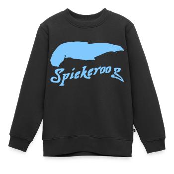 Spiekeroog Tattoo - Sweat Premium enfant bio - noir - Devant - AI Model Kid Female (0cm)