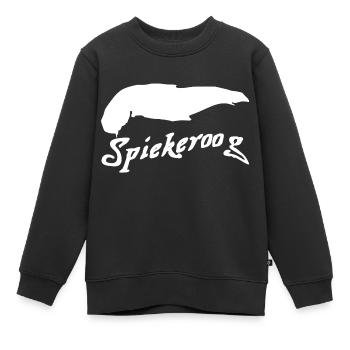 Spiekeroog Tattoo - Sweat Premium enfant bio - noir - Devant - AI Model Kid Female (0cm)